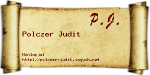Polczer Judit névjegykártya
